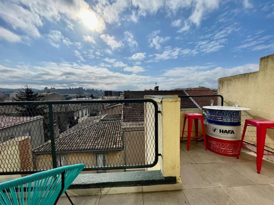 Duplex 70M2 - Vue Cite Medievale - Parking Gratuit قرقشونه المظهر الخارجي الصورة